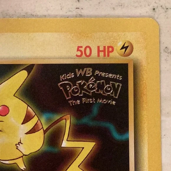 Pikachu 1999 Movie Promo 4 Pokemon Card Stamped WB The First Movie #4 - Picture 2 of 5